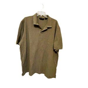Eddie‎ Bauer Mens Gray Polo Shirt Short Sleeve Casual Wear Gray Size XL